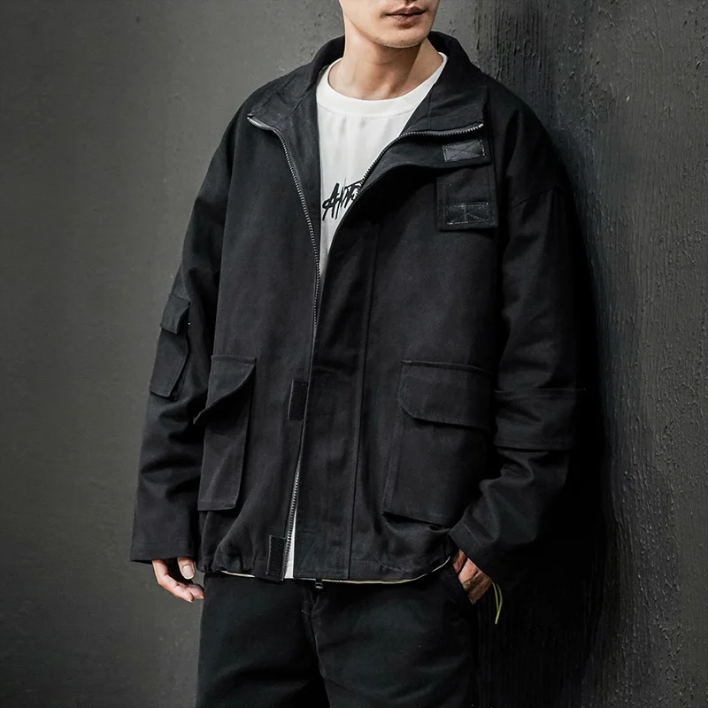 

Men's Fashion Jacket Autumn Man Oversize Coat Casual 5XL Jacket for Men Men's Clothing Streetwear