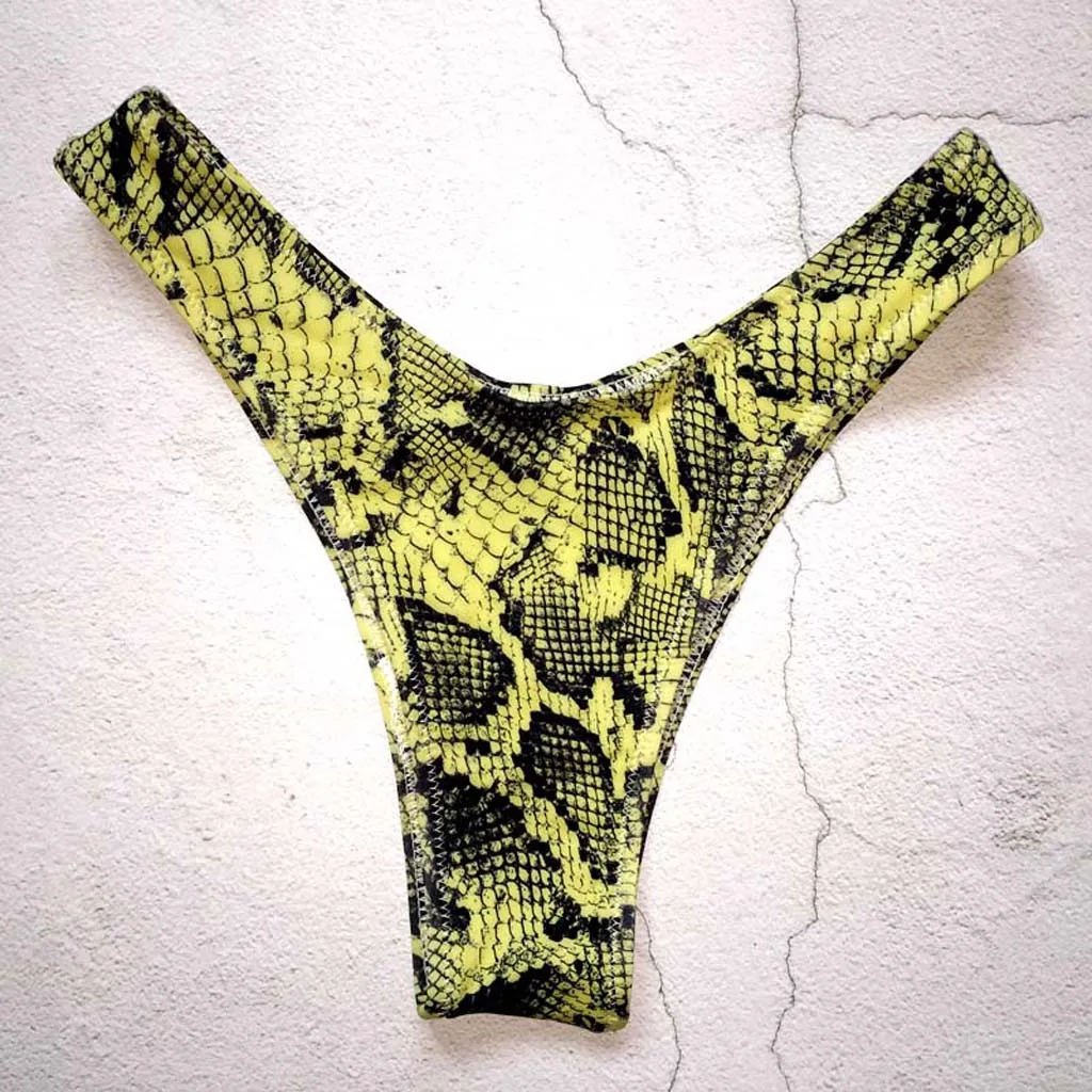 Сексуальное женское бикини с леопардовым принтом и змеиным принтом| |