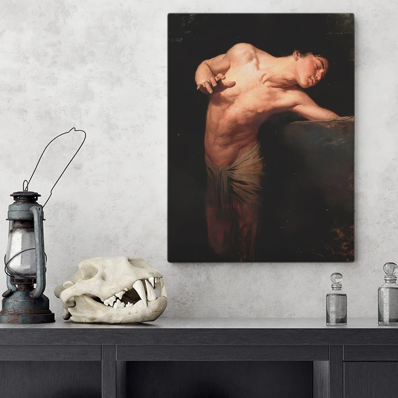 Мужской гей арт Винтаж настенный художественный постер картина принт настенная