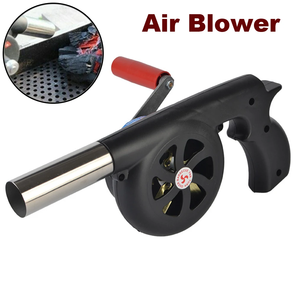 

Manual Outdoor Barbecue Fan Air Blower Portable BBQ Hand-cranked Grill Fire Bellow Tools Picnic Camping Accessories Cooking Tool