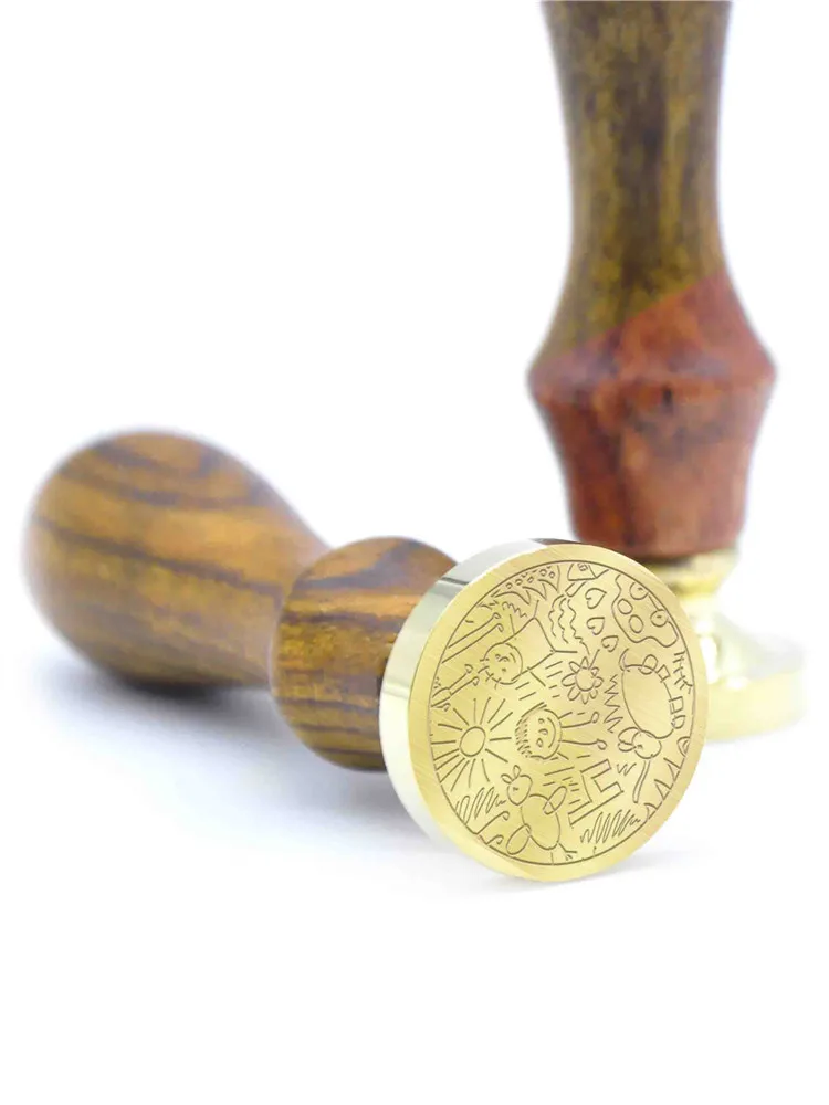 Дети от руки эскизов изображение воск для рисования Печать Подарочная Марка B32