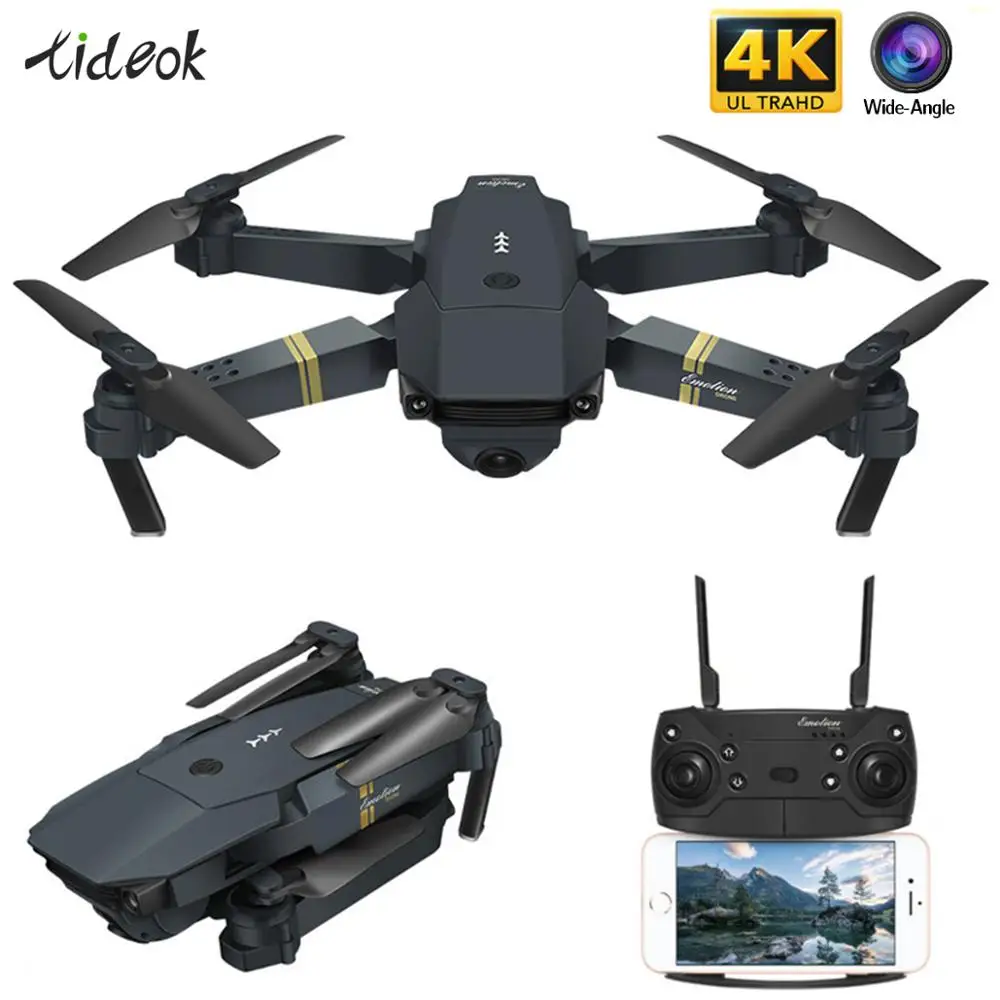 4K Дрон WIFI FPV с широкоугольным HD 1080P камерой режим удержания высоты RC складной