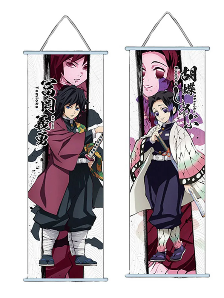 Настенный постер в скандинавском стиле с аниме убийца демонов HD Kimetsu холст