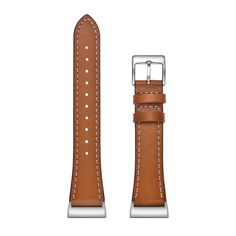 brown-A Кожаный ремешок для браслета Fitbit charge 2 кожаный ремешок для Fitbit charge 3 ремешок умный Браслет Смарт-часы ремешок на запястье - Цвет: brown-A