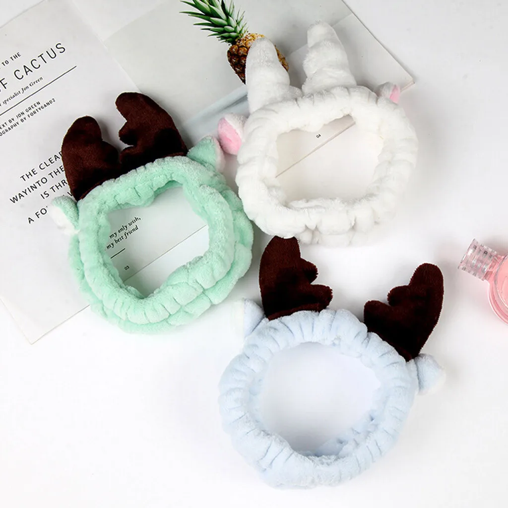 Рождественский подарок в виде оленя рога милая головная повязка для волос