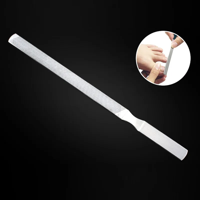 

1PC Double Sided Pedicure Metal File Stainless Steel Metal File Cocoon Remover Metal File For Sanding Rod Pedicure Scrub Tools