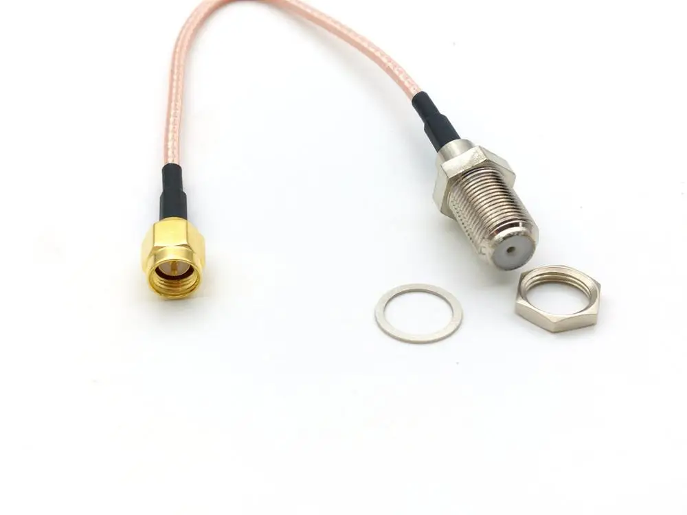 20 шт. F мама гайка перегородка к SMA папа RF Coax RG316 кабель|bulkhead| |