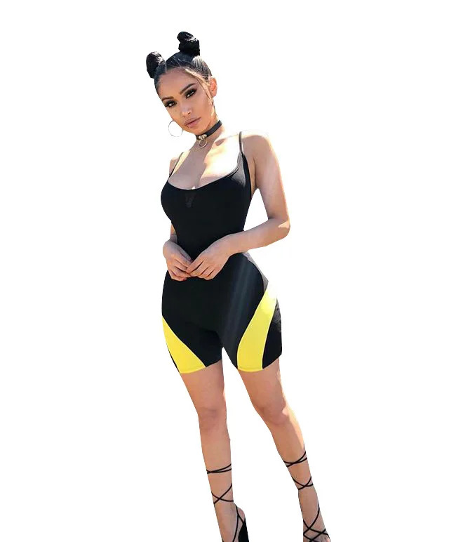 Женское сексуальное боди без рукавов облегающая Клубная одежда летняя тонкая