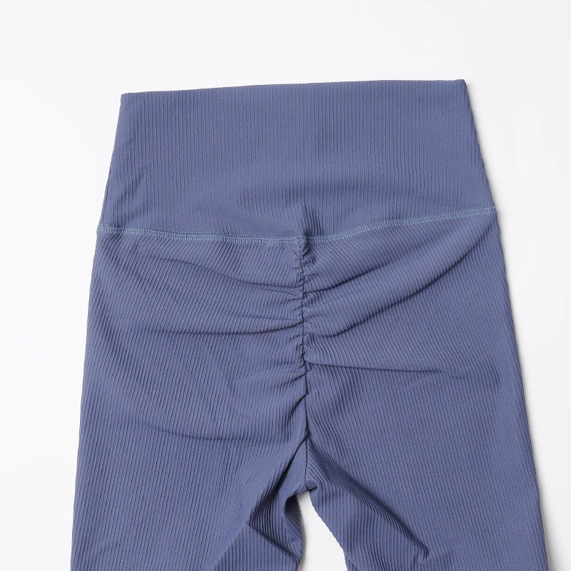 Трико женское Ребристое бесшовное с высокой талией и эффектом пуш-ап