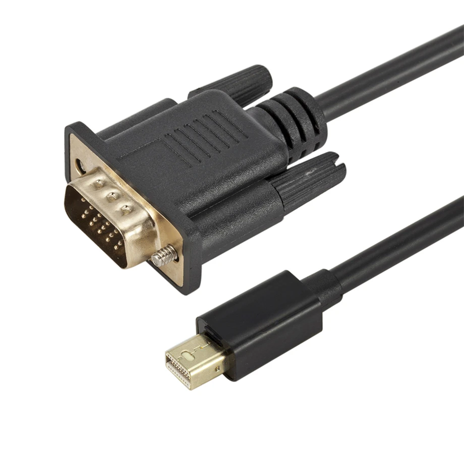 PzzPss мини-порт дисплея DP-VGA Кабель 1 8 м Папа-папа DisplayPort vga Соединительный адаптер