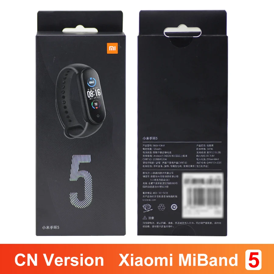 Умный Браслет Xiaomi Mi Band 5 водонепроницаемый фитнес трекер 4 цвета AMOLED экран