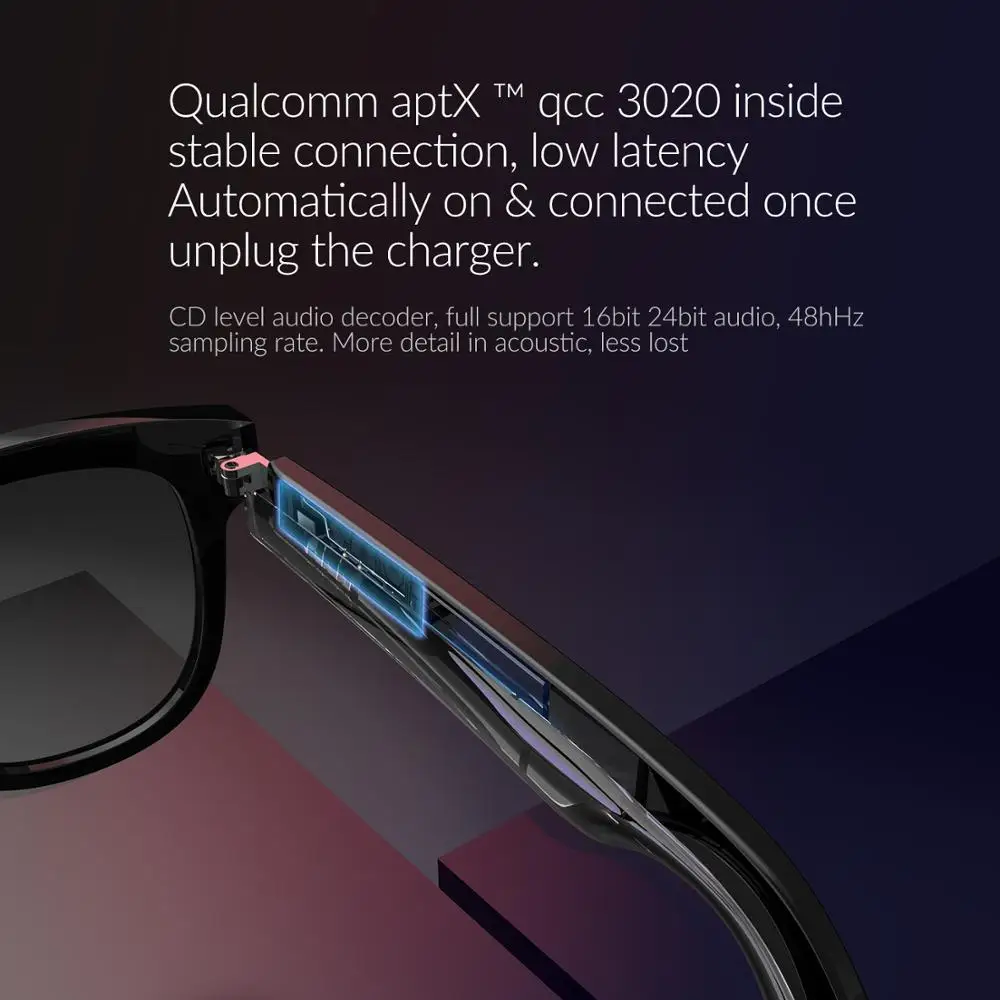 AIKSWE умные очки Bluetooth 5 0 с защитой от УФ излучения сенсорный экран беспроводной