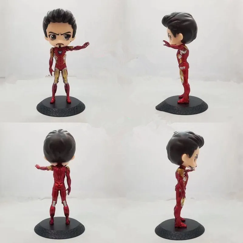 12 см Мстители Infinity War QPosket большие глаза железный человек Человек паук фигурка ПВХ