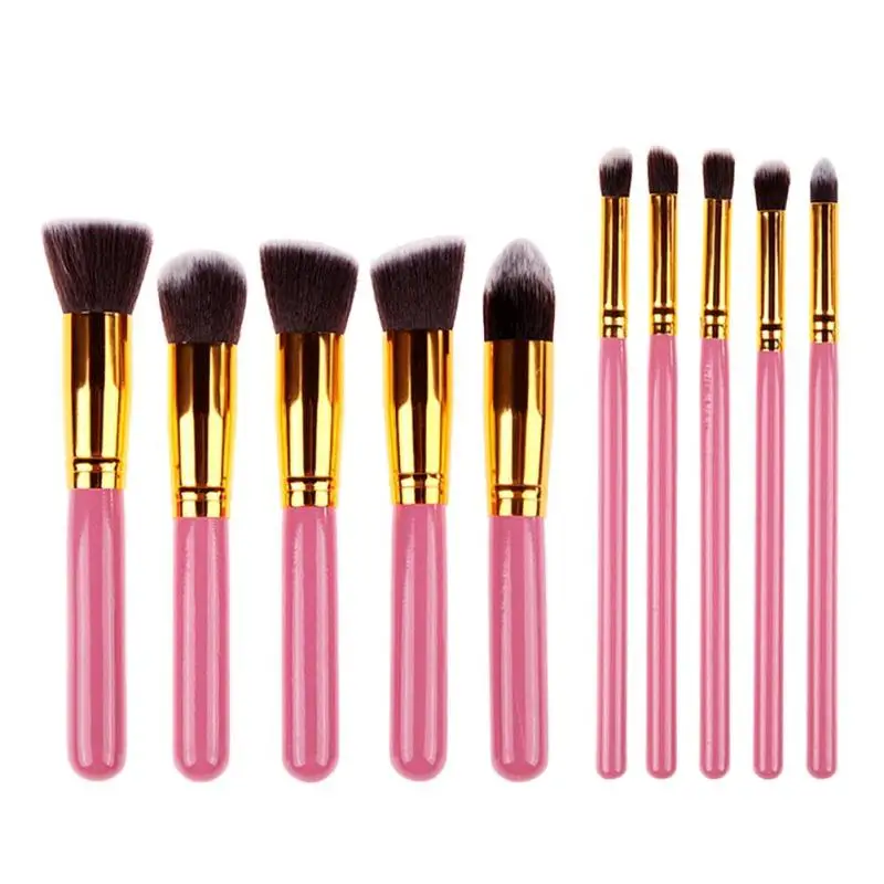 10 шт. Высококачественная Кисть для макияжа губ и бровей GUJHUI набор кистей