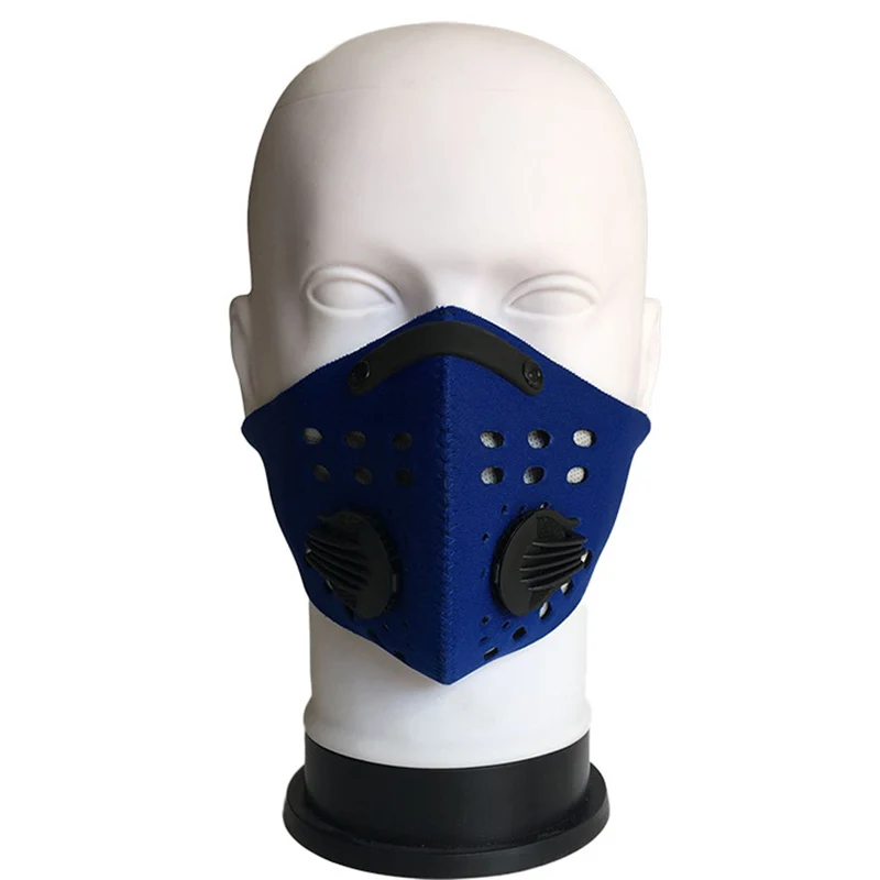 Анти PM 2 5 Пылезащитная велосипедная маска для лица с фильтром из активированного