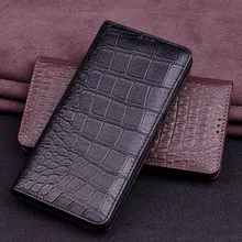 Hot Luxury Genuine Leather Magnet Clasp Phone Cover Case For Oppo Realme Narzo 50a Kickstand Holster Case Protective Full Funda