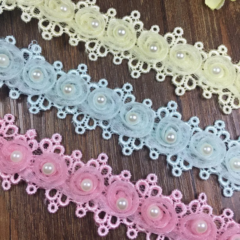 4 цвета на выбор белая/Розовая/синяя/желтая 3 ярдов/партия см (1 2 дюйма) ширина