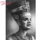 Алмазная 5d Вышивка TOUOILP, картина Королева Египта нефертита, полная выкладка, мозаика, Декор для дома, подарок