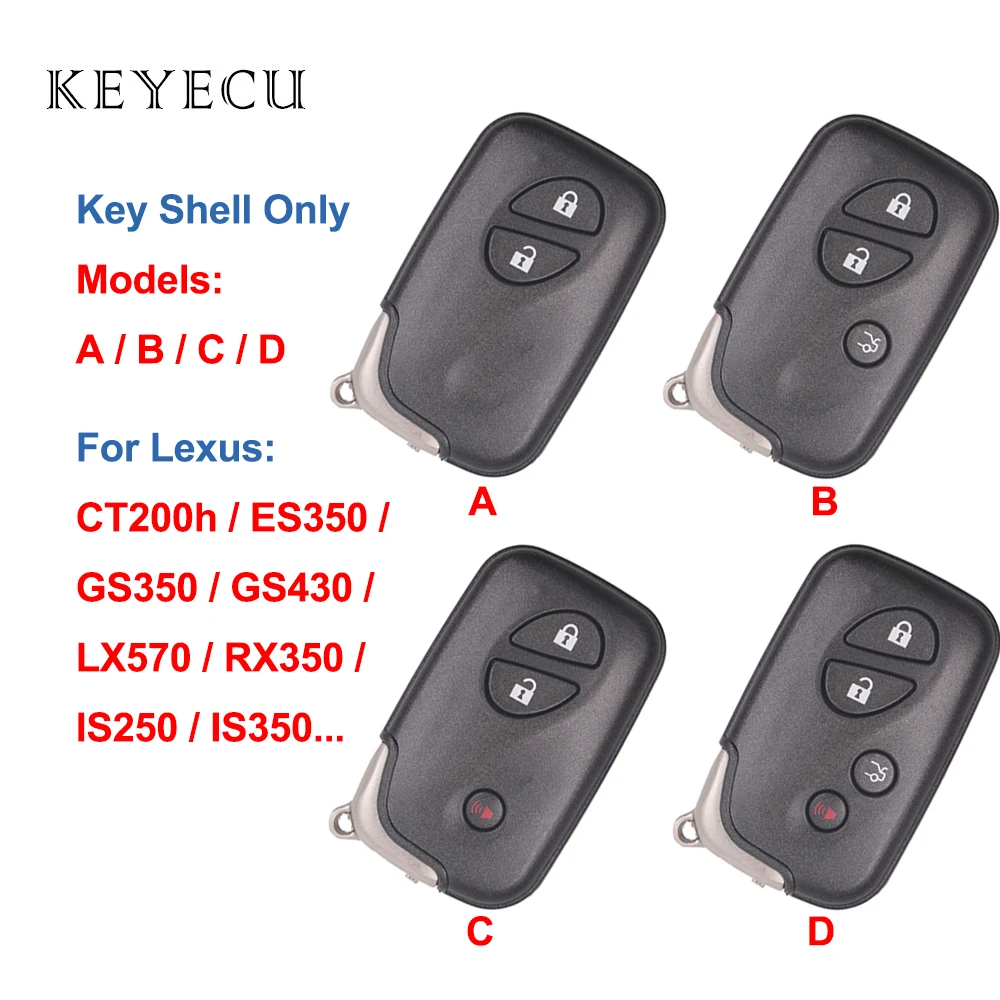 Чехол Keyecu для автомобильного ключа с дистанционным управлением накладка на 2/3/4