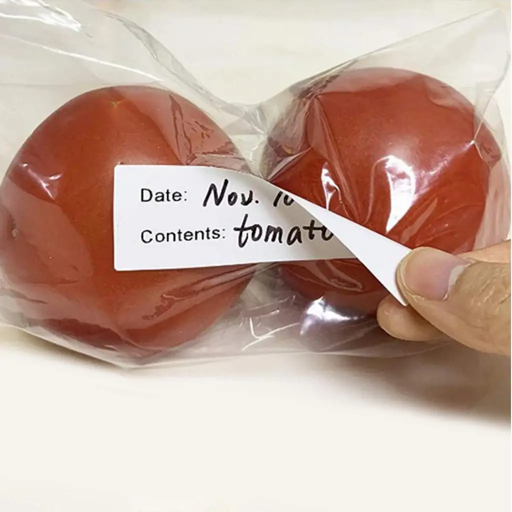 

1 Roll Of 125 Pcs Self-Adhesive Removable Freezer Refrigerator Food Storage Paper Sticker Labels