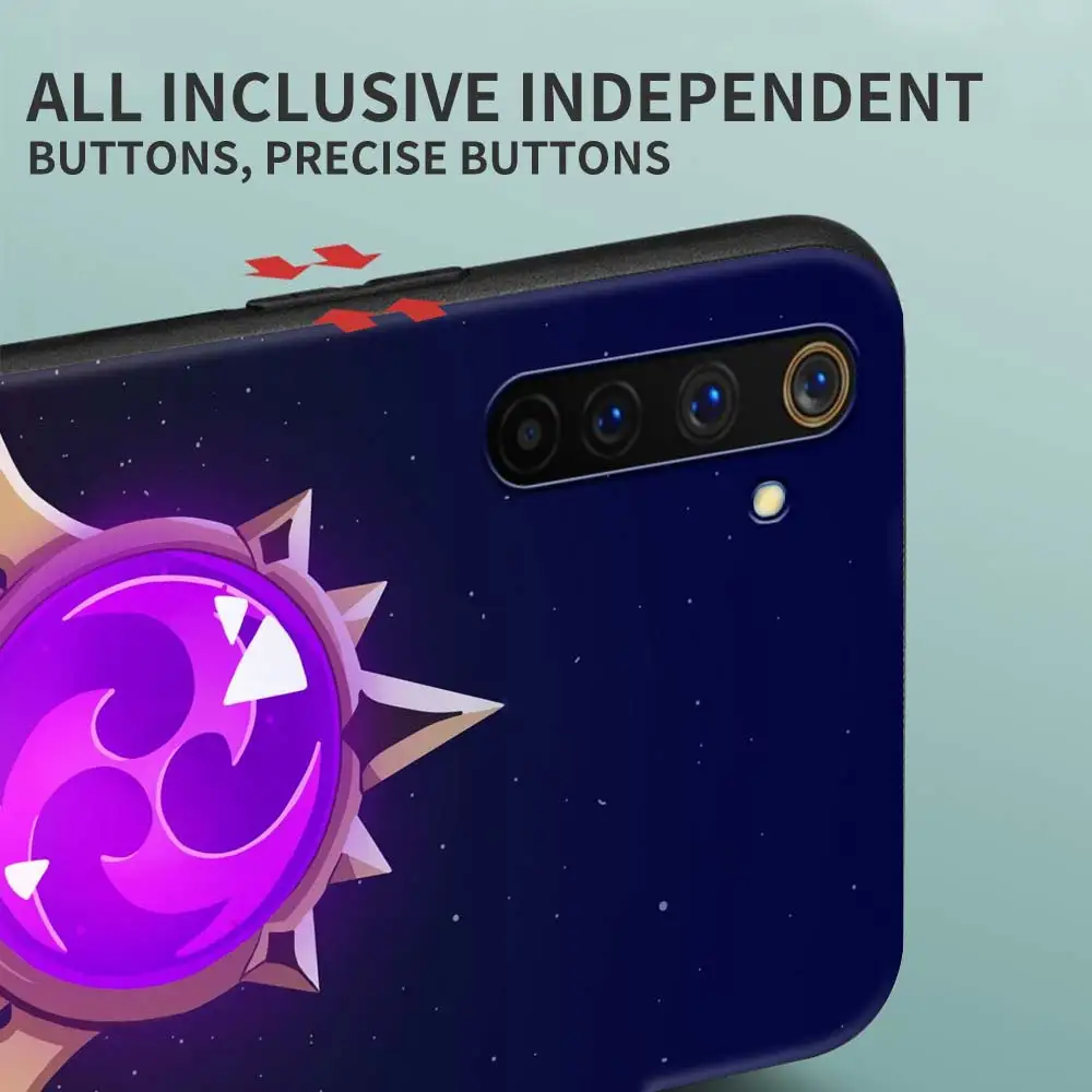 genshin impact icon soft case oppo realme 6 7 c21 c3 xt 8 7i 5 pro a53 a52 a9 2020 a94 a74 5g black silicone phone coque free global shipping