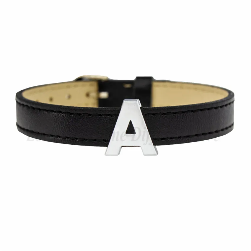 10 мм плотная скользящие шармы в виде букв для браслет ювелирных изделий 1 шт. A Z