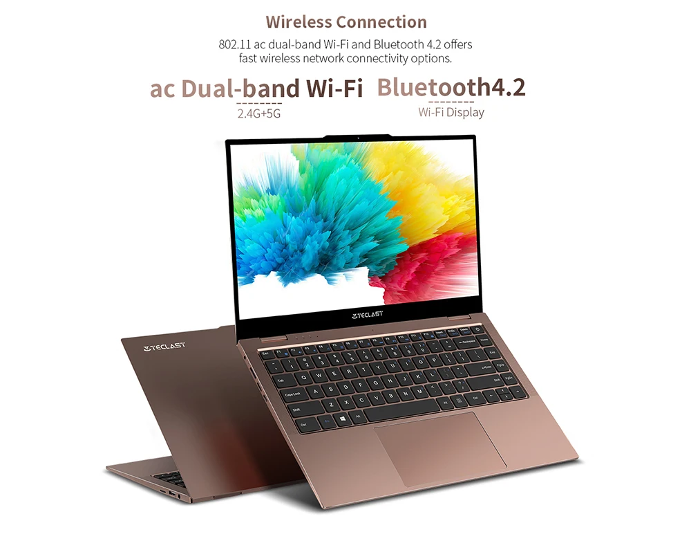 Teclast F7 Air 14 inch 1920x1080 FHD Ultra Thin Laptop Intel N4120 8GB LPDDR4 256GB SSD Notebook Windows 10 Computer 1.18KG 180°