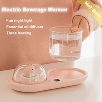 three speed digital display beverage warmer smart coffee mug tea water coaster creative multifunctional essential oil diffuser