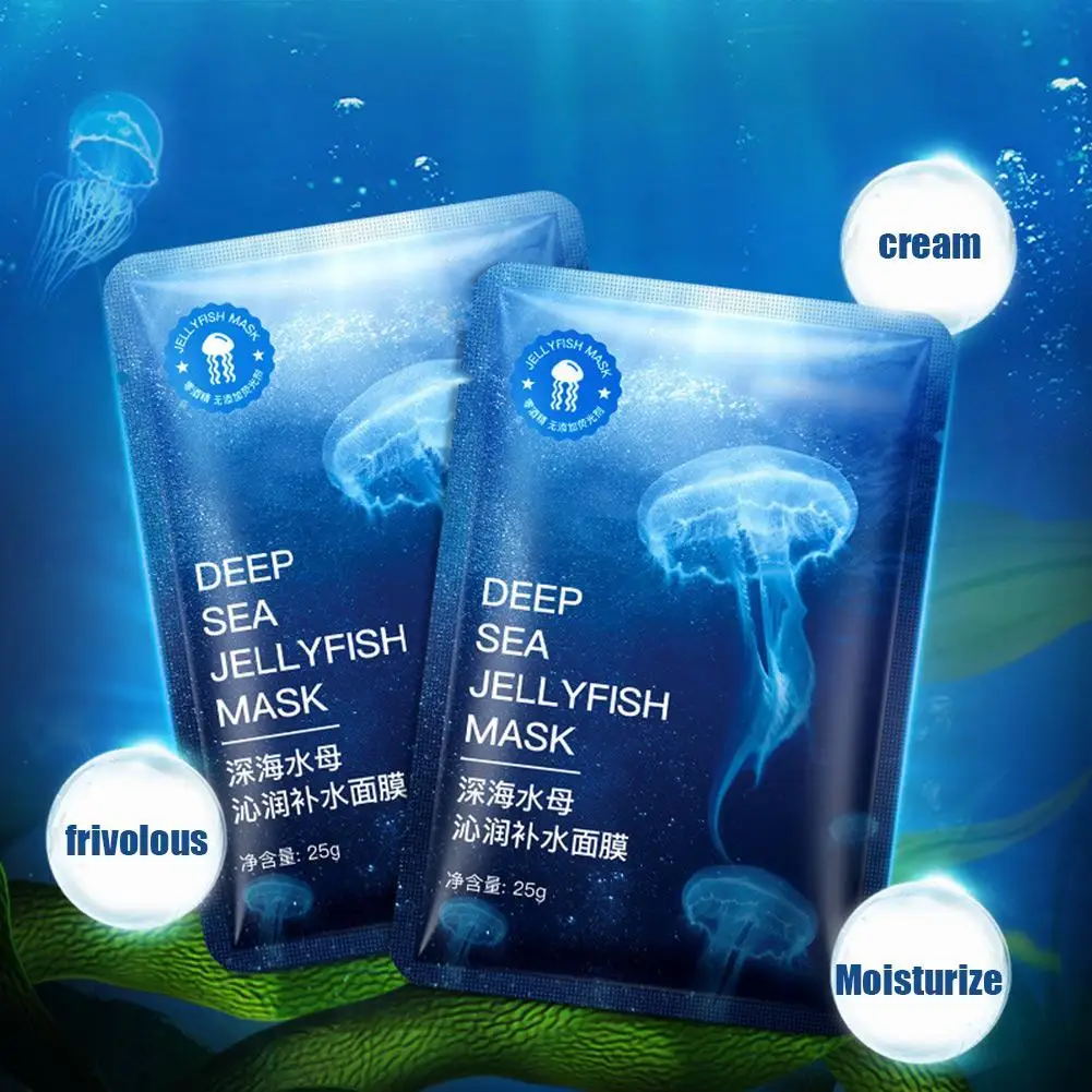 

Deep Sea Jellyfish Mask Moisturizing Nourishing Hyaluronic Acid Skin Rejuvenation Shrinking Pores Smooth Brighten Skin Care