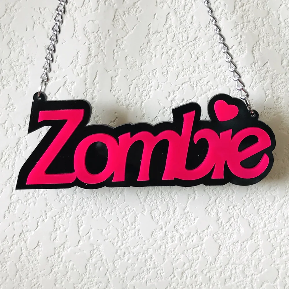 Новое модное ожерелье с красивой ярко-розовой искусственной кожей в английском