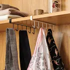 2021 Лидер продаж, модный, 6 крючков, металлическая подставка под полку, кружку, чашку, кухонный шкаф, органайзер, подвесная стойка, держатель, крючок