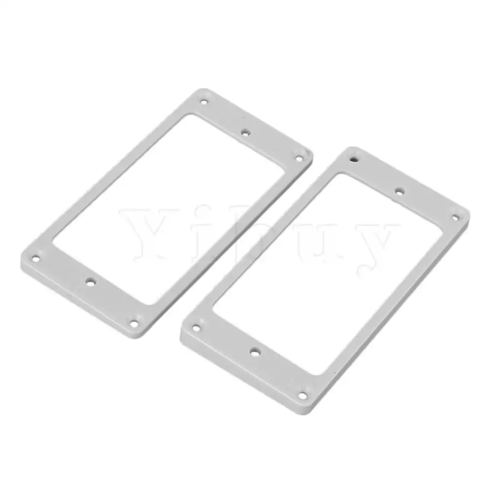 Yibuy 2 шт. 90x45 мм белая плоская Нижняя рамка для электрогитары|humbucker pickup|pickup mounting