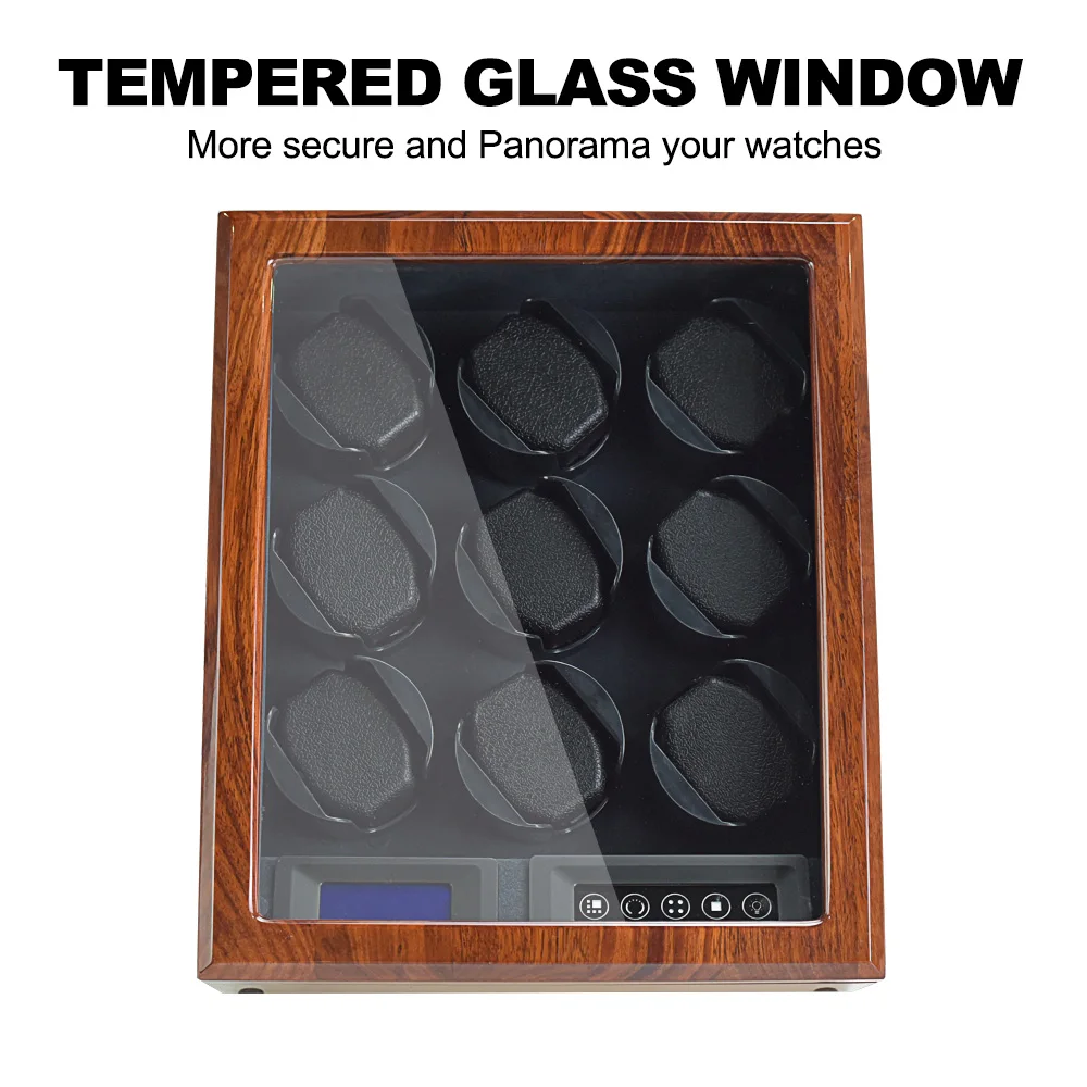 Роскошный Твердый телефон с 9 часами дисплей механическая вращающаяся коробка