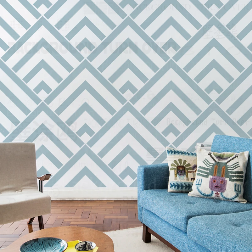 30in 60 см Трафареты для декоративный шаблон многоразовые Дамаск мебель шаблоны