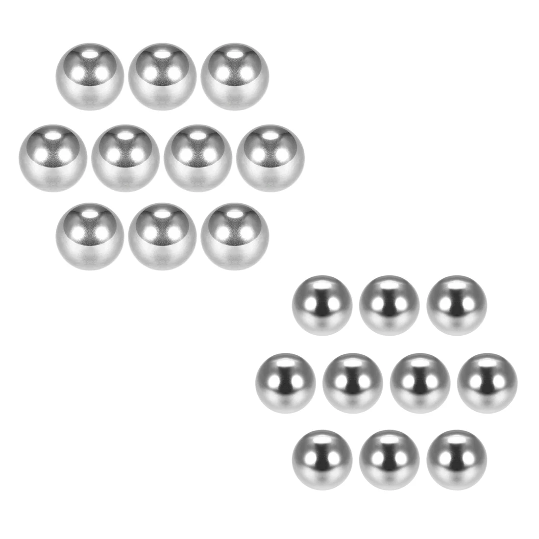 Uxcell 10 шт. 11 мм 12 мм 13 мм 14 мм 16 мм 17 мм 18 мм 19 мм 22 мм подшипниковые шарики Метрическая хромированная сталь G25 прецизионное использование для велосипедов