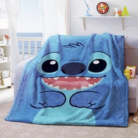 lilio stitch anime customized blanket plush velvet warm decoration bed home throw sofa blankets unisex children boys gifts new