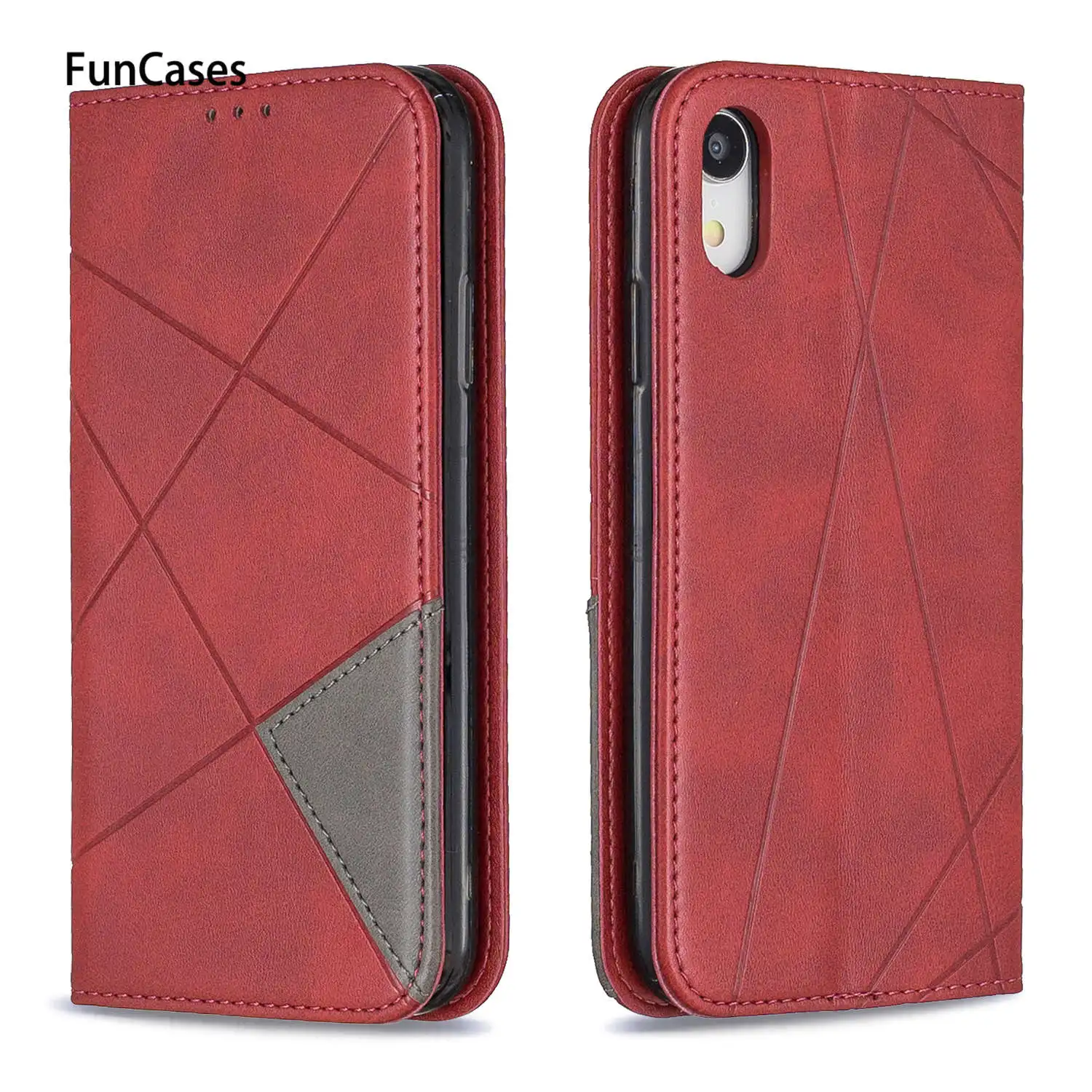 Однотонная сумка из искусственной кожи для телефона capinha iPhone XR чехол мобильного