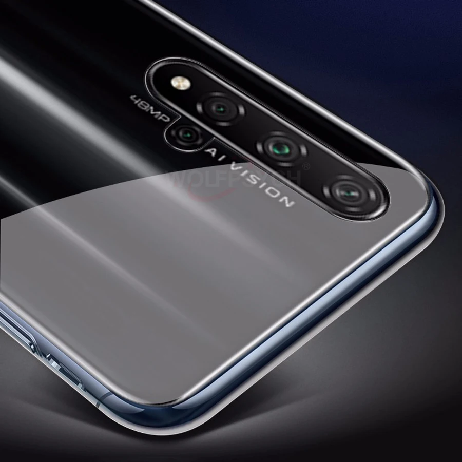 Прозрачная задняя крышка из ТПУ для Honor 20 Pro чехол телефона 20S тонкий прозрачный