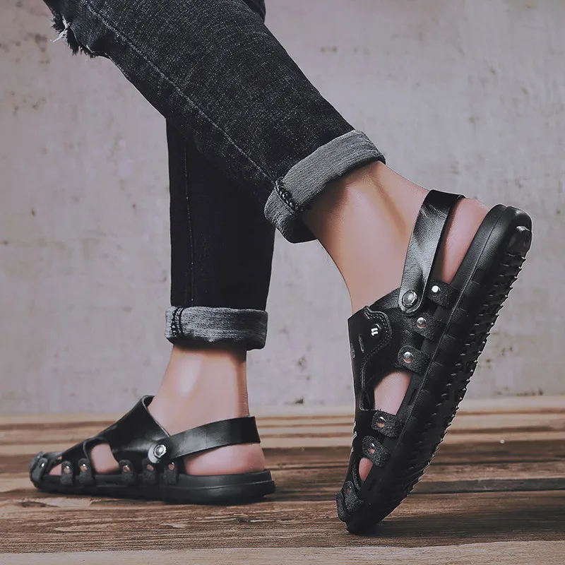 

Non-slip Shoes Men High Quality Men's Sandals Casual Famous Brand New 2021 Designer Outdoor Fashion For Light Slippers