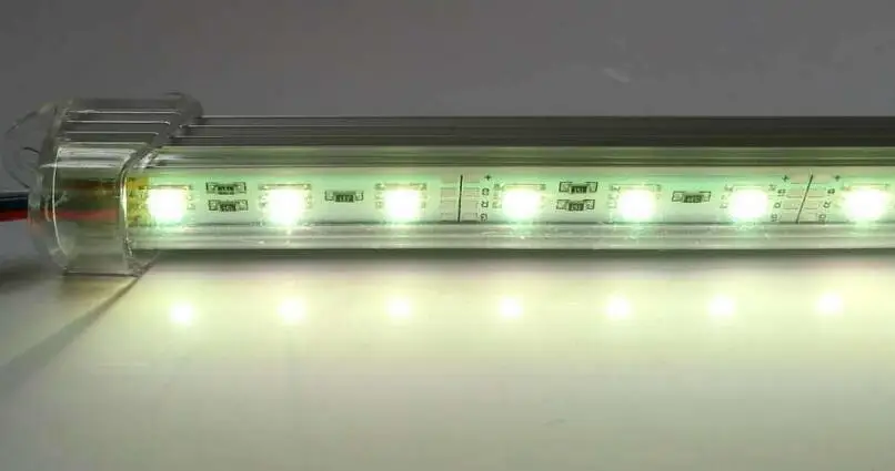 5050 SMD светодиодный Жесткий полосы 36 светодиодный S RGB 12V DC 50 см/шт. с 4-контактным белым разъемом светодиодный бар свет под освещением шкафа