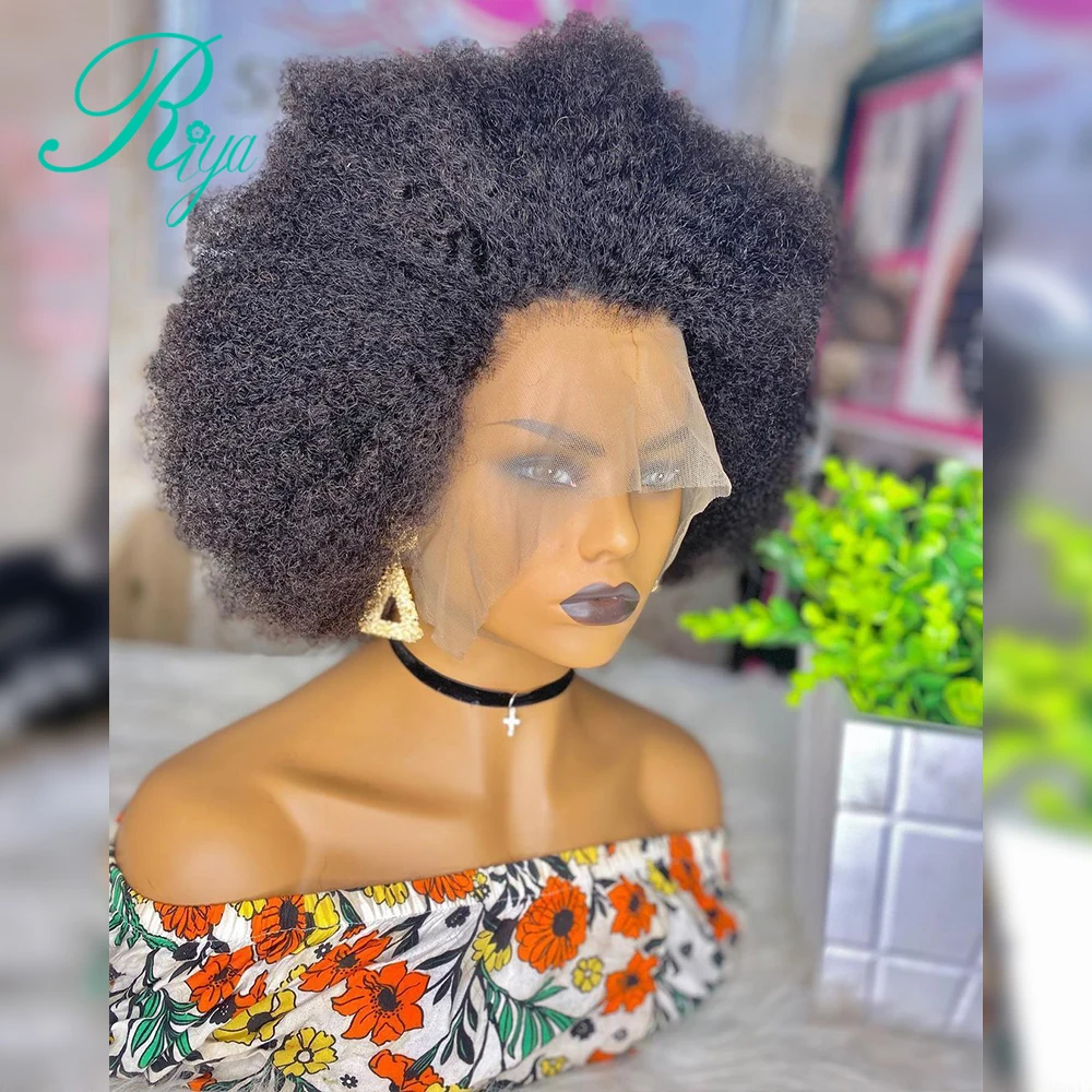 Парики для чернокожих женщин короткие афро кудрявые Боб невидимые