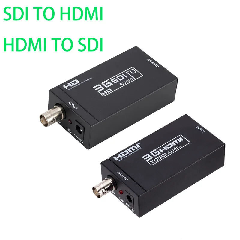 

3G HDMI to SDI Converter SDI to HDMI Adapter Audio HD-SDI/3G-SDI Adapter BNC 1080P DAC Converter for Monitor HDTV