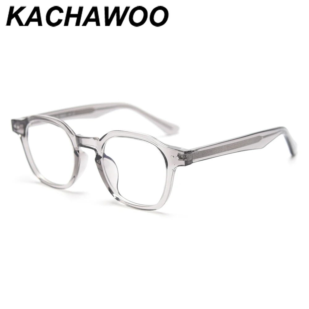 Kachawoo ацетатные квадратные очки в оправе мужские прозрачные серые оптические для