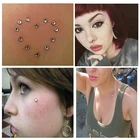 Одноразовый Профессиональный дырокол для биопсии, кожи, для пирсинга кожи, ювелирных изделий, простой в использовании, стерилизованный, дермальный дырокол, 1 шт.