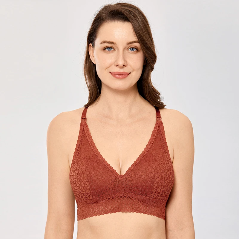 Бюстгальтер для кормления мам MOMANDA кружевной бюстгальтер без косточек с легкой