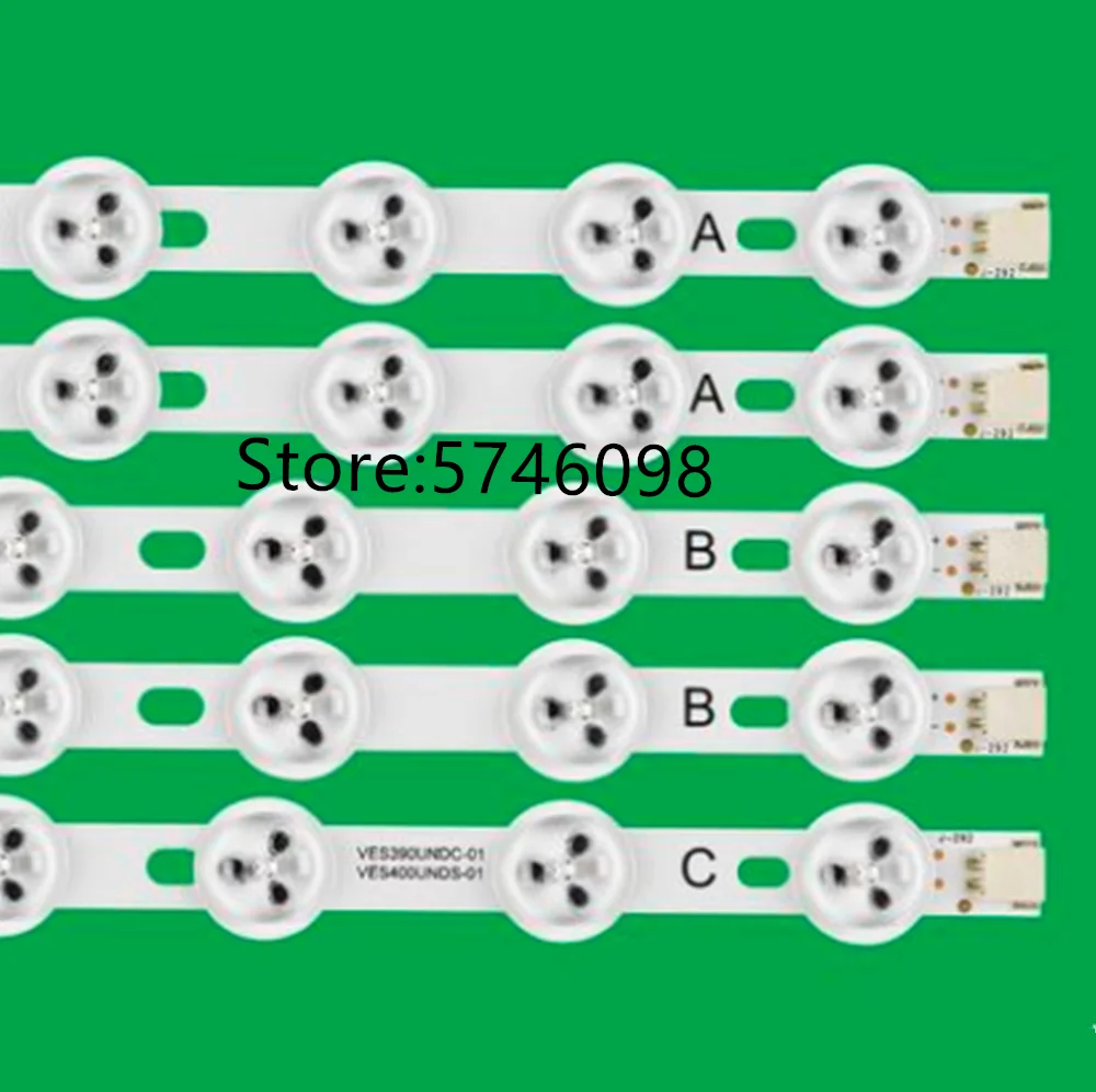 NEW LED backlight strip For 40&quot NDV REV1.0 ABC 39PF3025D 40L1333DB P40LED13 VES390UNDC-01 VES400UNDC-01 VES400UNDS-02 03 | Мобильные