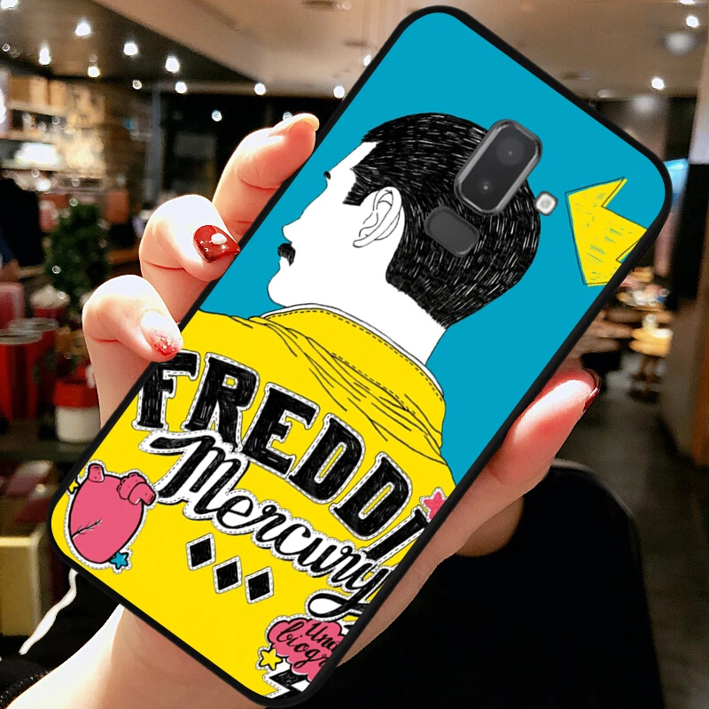 Мягкий чехол queen Freddie Mercury для samsung Galaxy J8 J7 Duo J6 J4 Plus Prime 2018 TPU силиконовый |