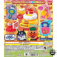 bandai genuine gacha toys anpanman baikinman dokin chan mini cash register shopping cart playing house cute action figure toys