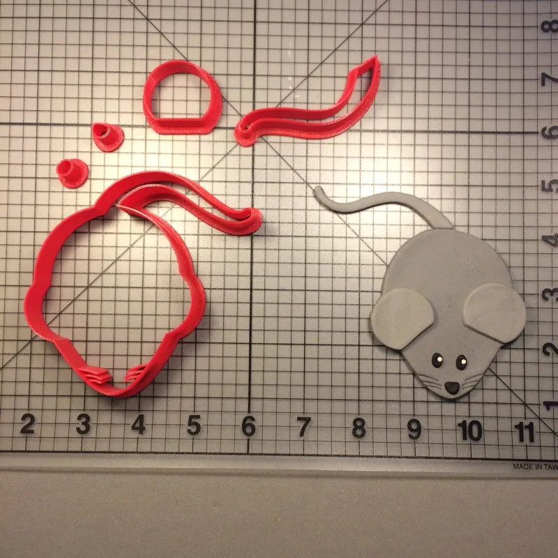 Детская потайная мышь Rhyme в виде животных милая силуэт помадки резаки форма для