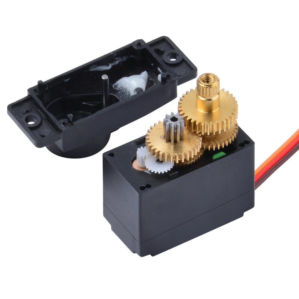 JX-Servo PDI-1109MG para coche a control remoto, 4 unidades, 9g, 2,5 kg, engranaje de Metal, n&uacute;cleo digital, Servo para 1/18 ala fija, coche, barco, Robot, brazo, helic&oacute;ptero-3